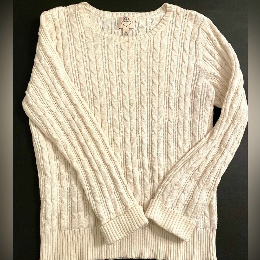 St. John’s Bay Crew Neck Cream Sweater